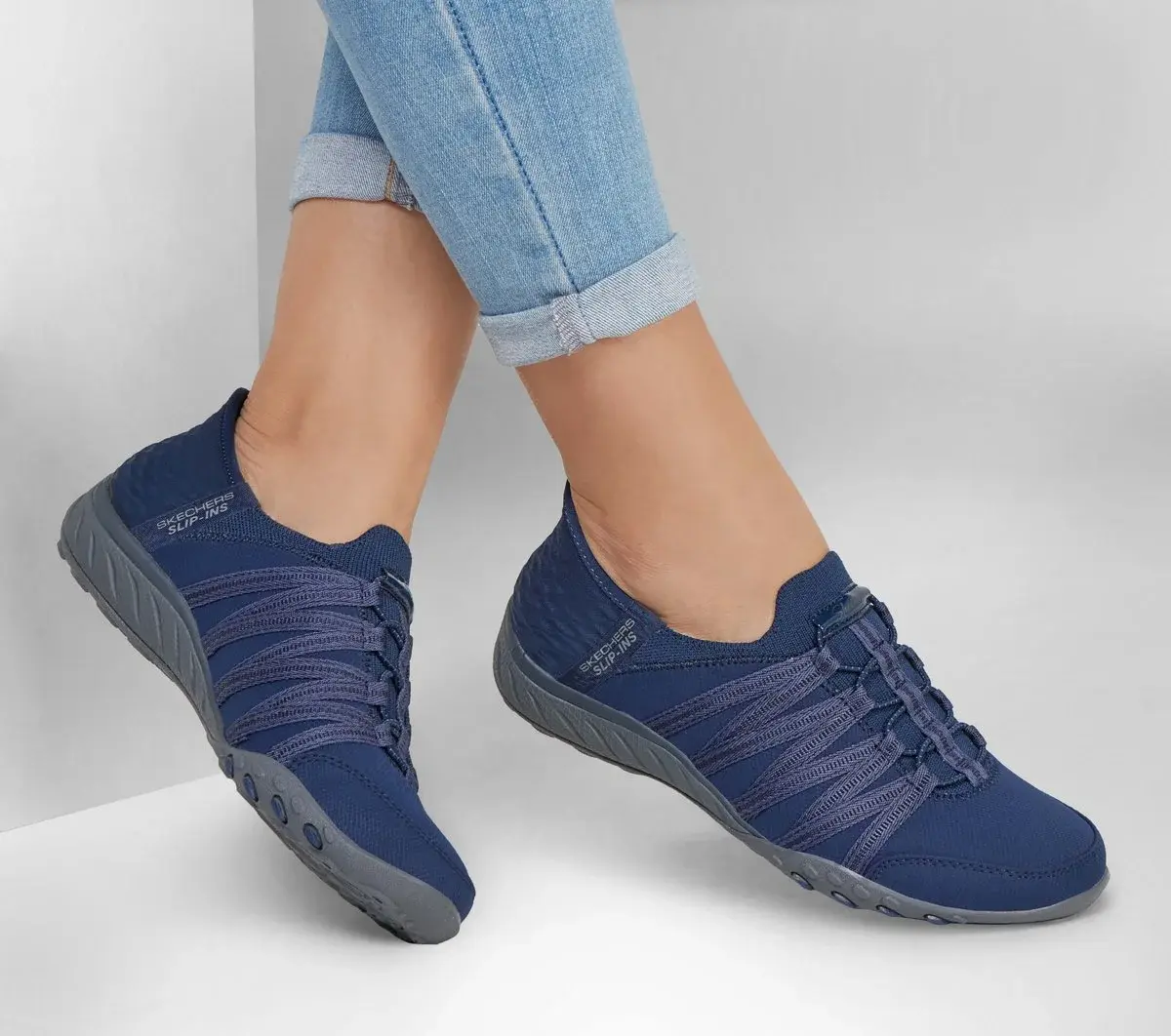 Skechers Slip-ins Avslappnad passform: Andas-lätt – Rulla-med-mig
